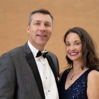 Couple posing at Enrichment.